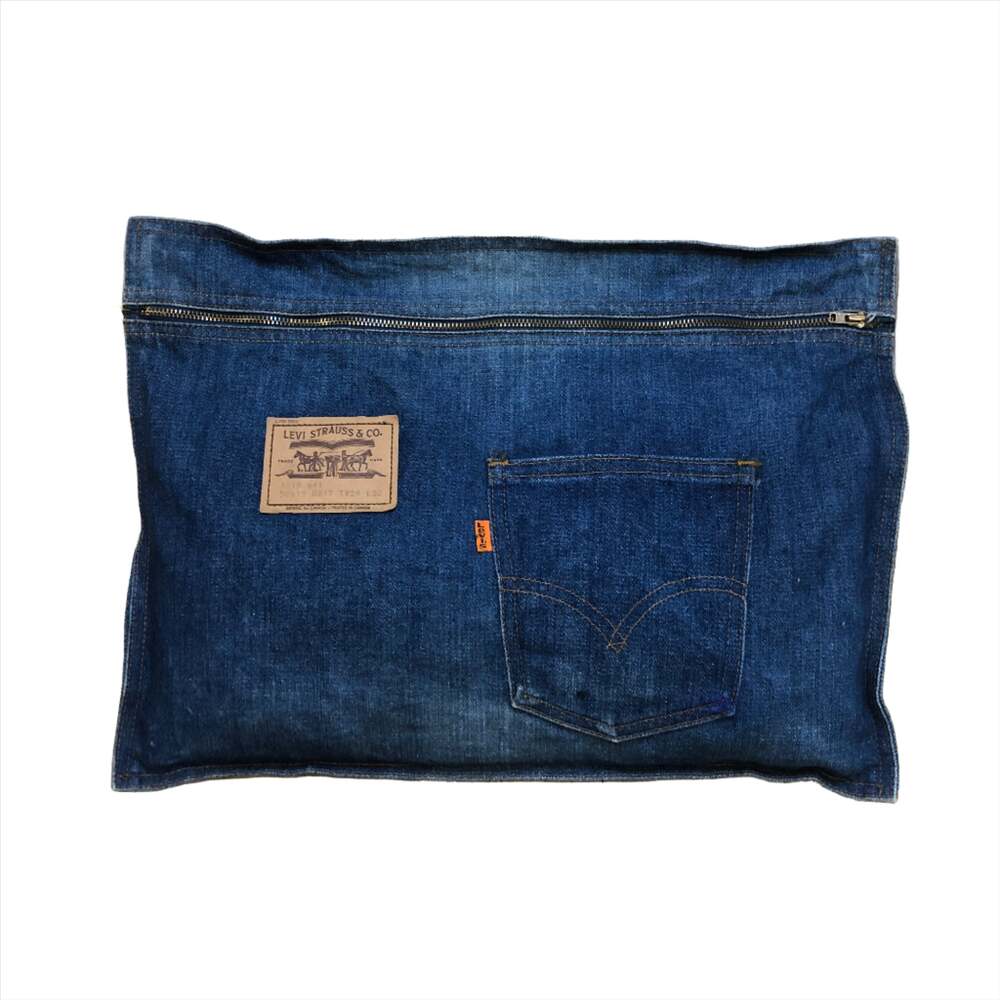Levi's Orange Tab Made In Canada Vintage Denim Zippered Pouch